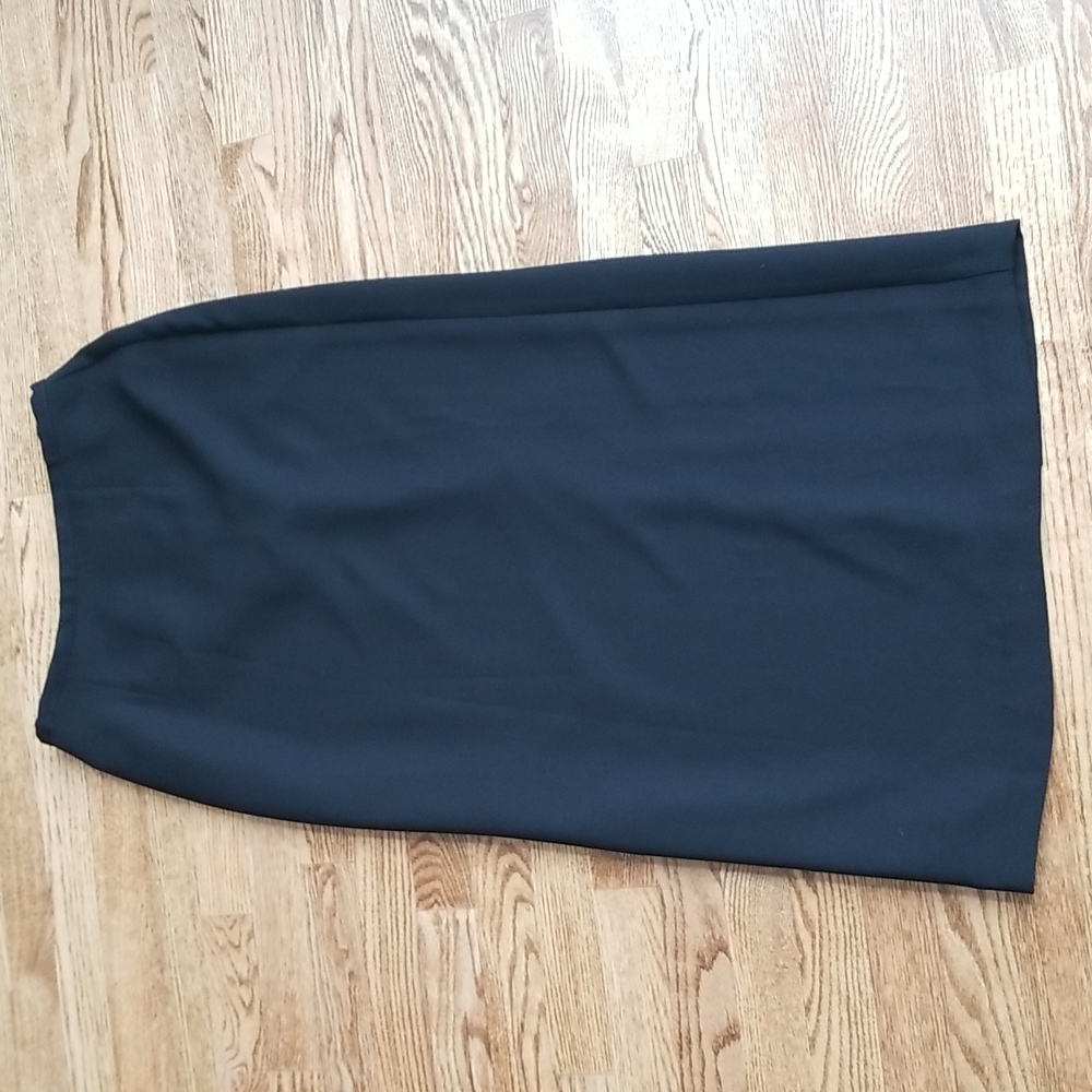 (8) Emma James Long Black Formal Work Professional Skirt Occassion
